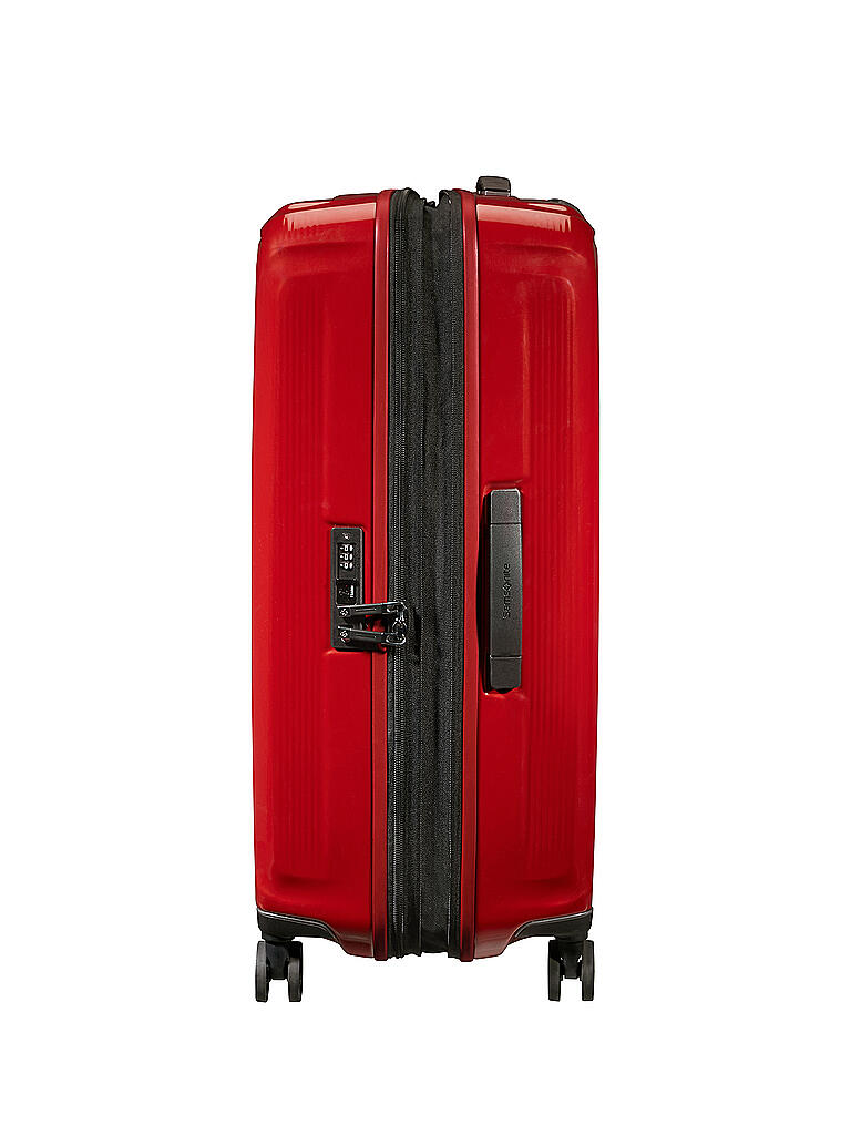 Samsonite Trolley Nuon Spinner Cm Erweiterbar Metallic Red Rot